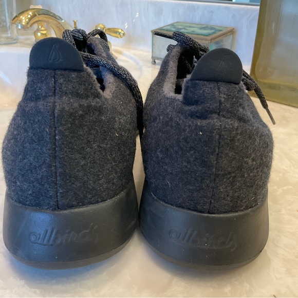 Allbirds Men's Wool Runners CLASSICS: Natural Black (Black Sole), Size 12 - Picture 3 of 13